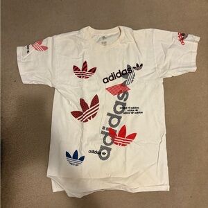 Adidas Kids Graphic Tee - White, Red, Blue